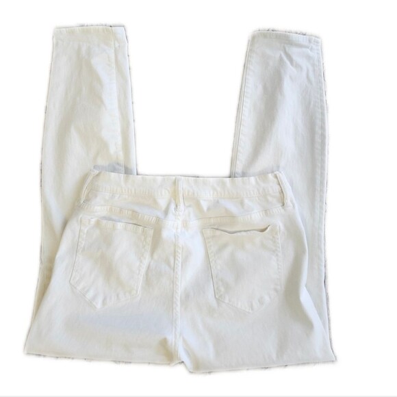 J. Crew Toothpick jeans, off-white, 83% cotton, great used condition,  size 30 - Picture 3 of 13